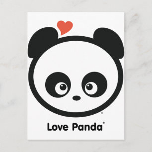 Cartão de Panda® do amor