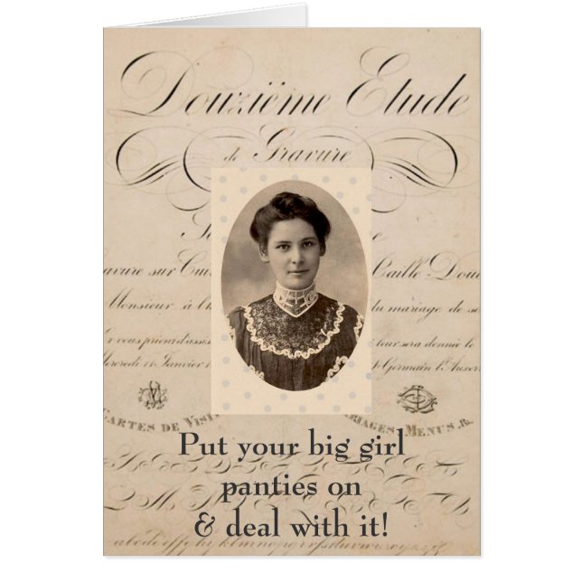 Cartão de Panelas para Meninas Grandes (Frente)