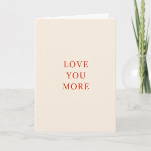 Cartão de papel Amor Romântico Você Mais