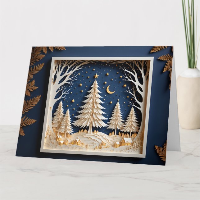 Cartão de papelaria de Natal (Frente)