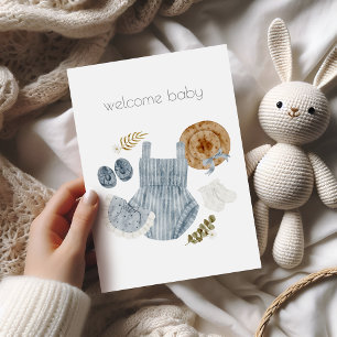Cartão de Parabéns Boho para Bebê