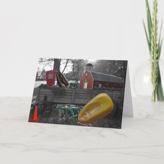 Cartão de Parabéns "Colheita" (Frente)