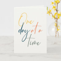 Cartão de Parabéns de Aniversário de Um Dia por Ve