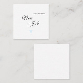 Cartão de Parabéns de Boa Sorte para Novo Trabalho