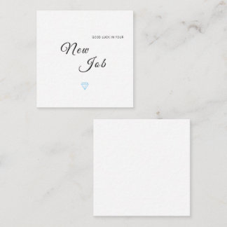Cartão de Parabéns de Boa Sorte para Novo Trabalho