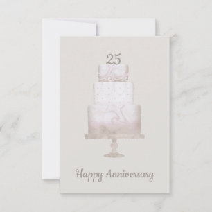 Cartão de Parabéns de Bolo Personalizado de Aniver