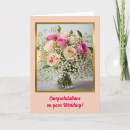 Cartão de Parabéns de Casamento