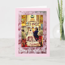 Cartão de Parabéns de Casamento