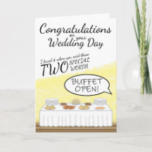 Cartão de Parabéns de Casamento