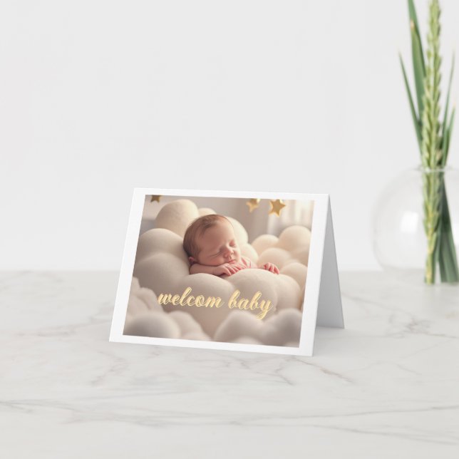 cartão de parabéns de menina (Frente)