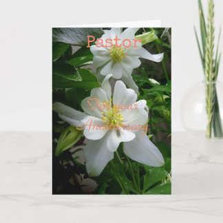 Cartão de Parabéns Dobrado para o Pastor no seu An