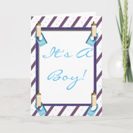 Cartão de Parabéns É um Menino