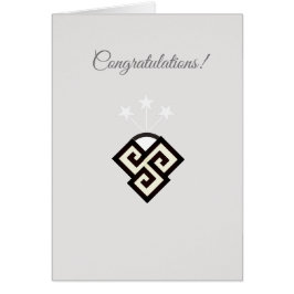 Cartão de Parabéns Elegante