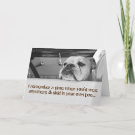 Cartão de Parabéns Engraçado de 50 Anos - Derrapar