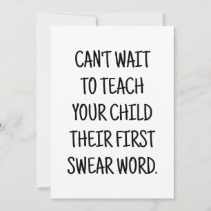 Cartão de Parabéns Engraçado de Chuvada de Bebê pa