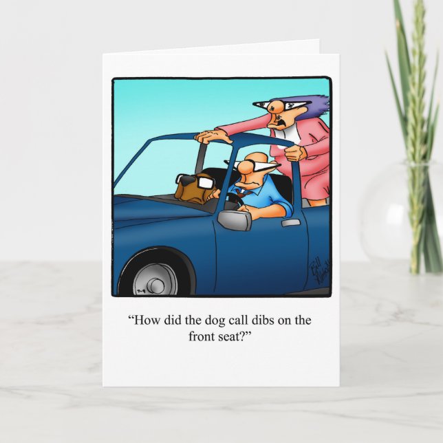 Cartão de Parabéns Engraçado para Proprietários de (Frente)