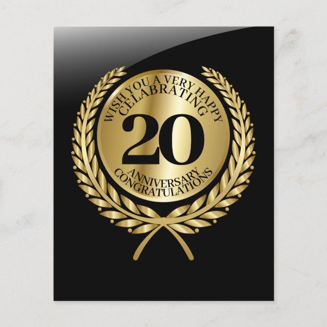 Cartão de parabéns individual no aniversário (Frente)