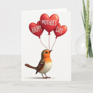 Cartão de Parabéns Mamãe Pintada