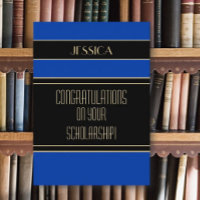 cartão de parabéns para bolsista