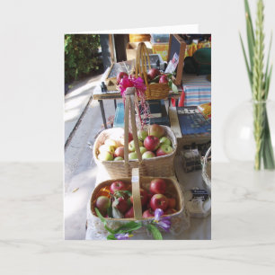 Cartão de Parabéns para MAÇÃS GRATUITAS PARA VENDA