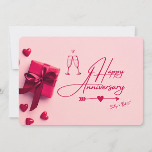 Cartão de parabéns personalizado com marca Feliz A