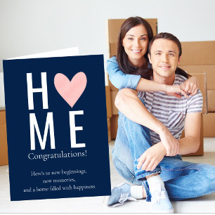 Cartão de Parabéns Personalizado para Nova Casa   