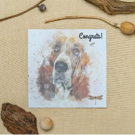 Cartão de Parabéns por um Novo Cachorro de Estimaç