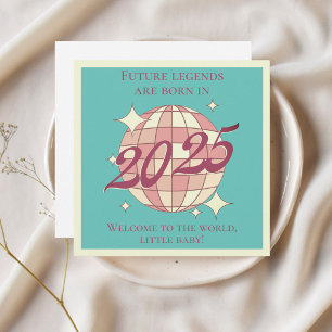 Cartão de Parabéns recém-nascido bebê 2025