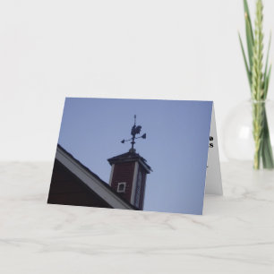 Cartão de Parabéns "The Rooster Points the Way"