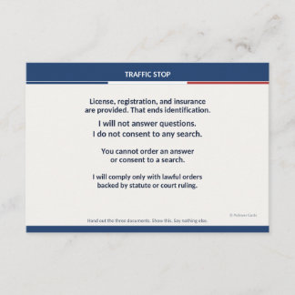 Cartão de Parada de Trânsito, Lembrete da Caixa de