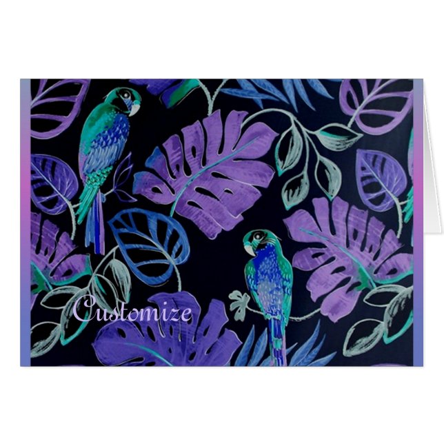 Cartão de Paraíso Tropical (Frente horizontal)