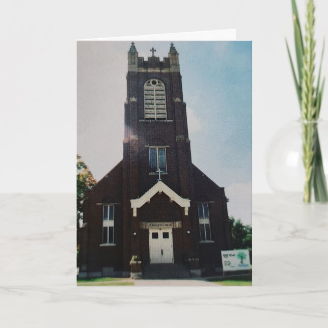 Cartão De Páscoa "A Igreja Do Santo Michael" (Frente)