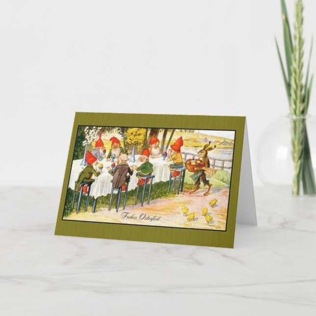 Cartão de páscoa alemão de Frohes Osterfest do (Frente)