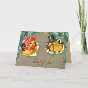 Cartão de páscoa alemão do vintage