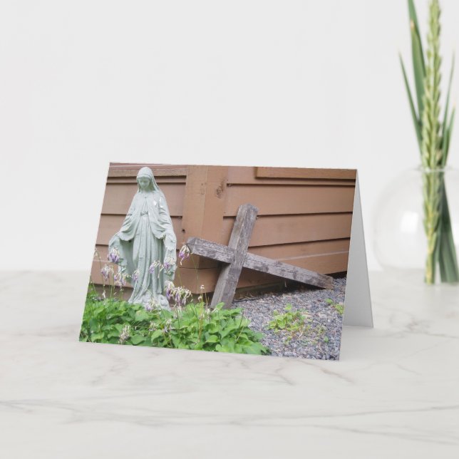 Cartão de Páscoa "Artigos Religiosos" (Frente)