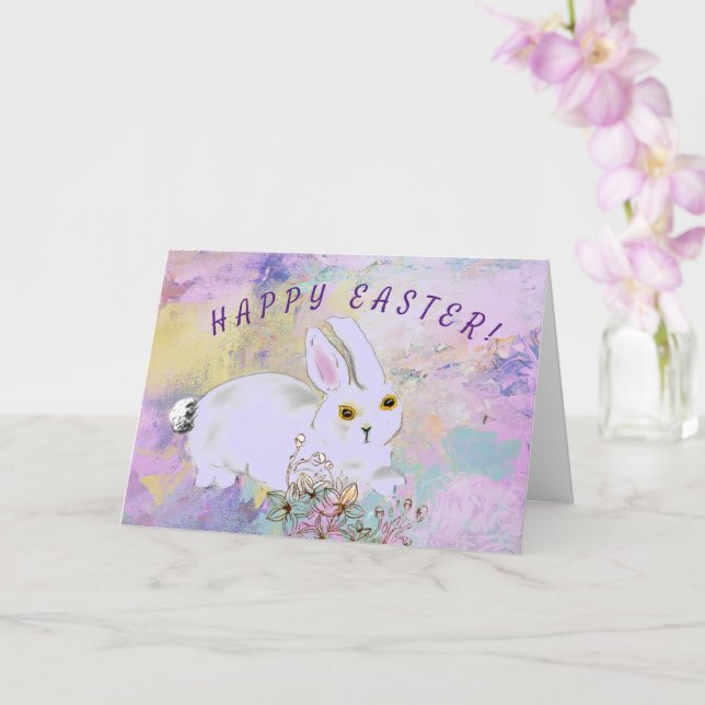 Cartão de Páscoa Bonito e Flores de Mola (Orquídea)