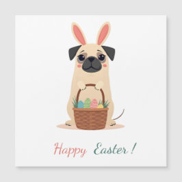 Cartão de páscoa com a fotografia de um cão