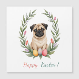 Cartão de páscoa com a fotografia de um cão