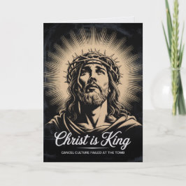 Cartão de Páscoa Cristo é Rei Falhou na Cultura de