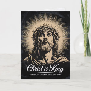 Cartão de Páscoa Cristo é Rei Falhou na Cultura de