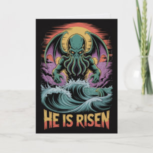 Cartão de Páscoa Cthulhu Ressuscitou