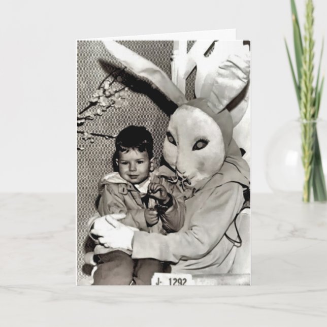 Cartão de Páscoa de Vintage engraçado (Frente)