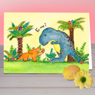 Cartão de Páscoa dos dinossauros por Nicole Janes