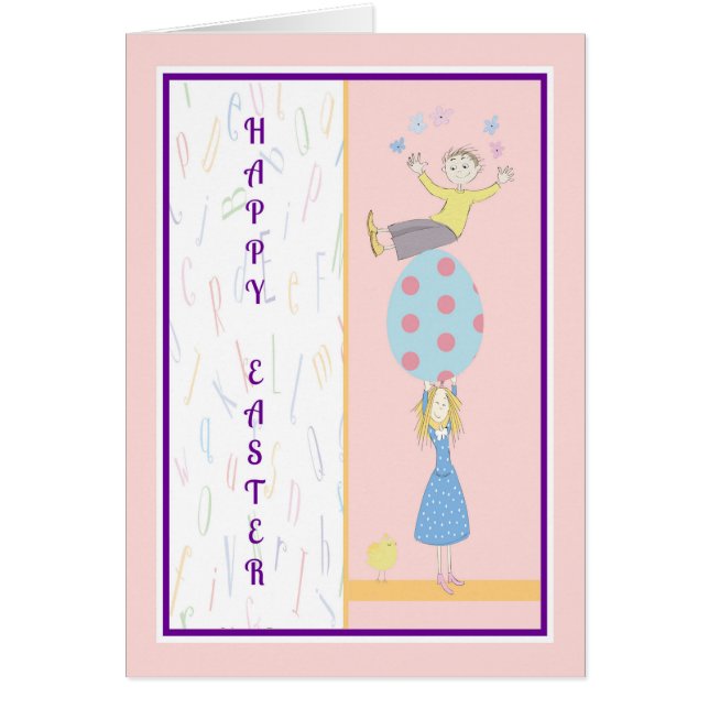 Cartão de páscoa dos pais para os filhos (Frente)