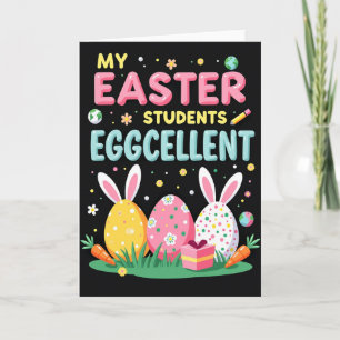 Cartão de Páscoa para Alunos Eggcelentes
