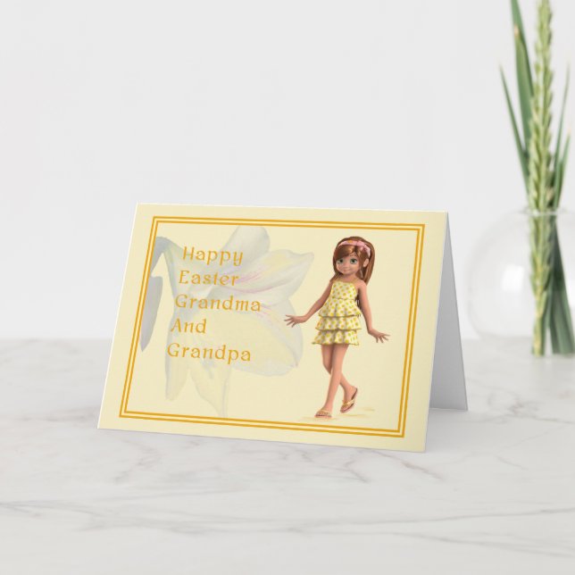 Cartão de páscoa para avós (Frente)