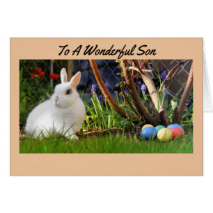 Cartão de páscoa para um filho