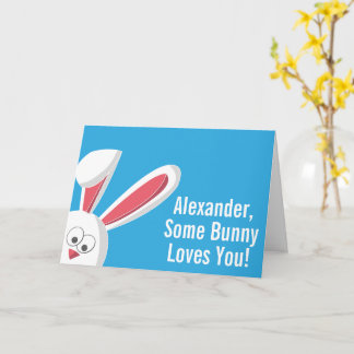 Cartão de Páscoa Personalizado Cuja Criança ou Avô