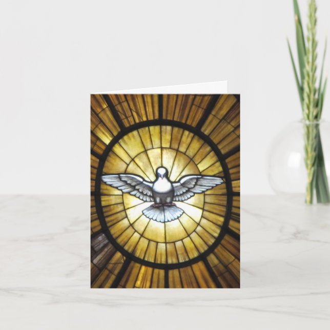 Cartão de páscoa--Pomba (Frente)