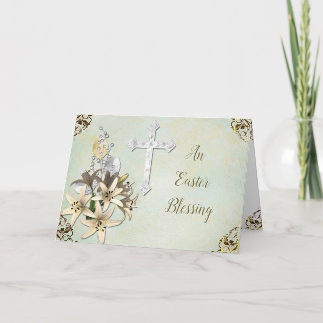 Cartão de Páscoa Religioso (Frente)